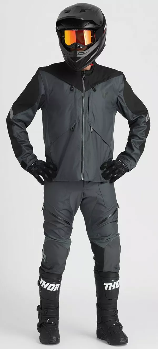 Veste Moto THOR Jacket Terrain Charcoal MD - vue 4