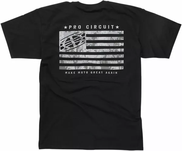 T-shirt Pro Circuit Flag noir taille SM - vue 2
