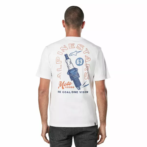 T-shirt Alpinestars Sparky blanc L - vue 2