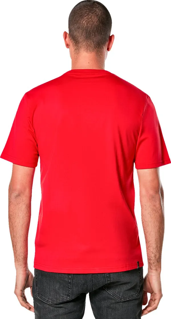 Tee-shirt manches courtes Alpinestars Casuals CSF Ageless 2.0 rouge/blanc - vue 2