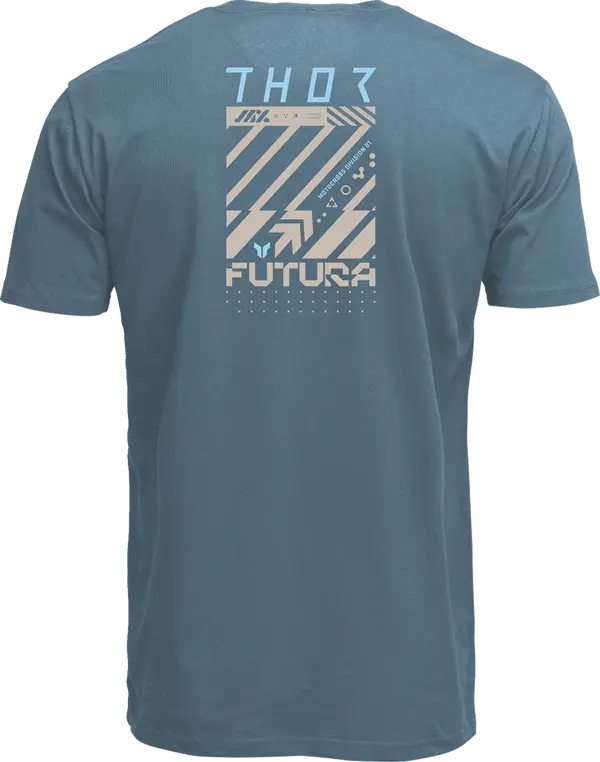 Tee-shirt Futura bleu pétrole MD THOR - vue 2