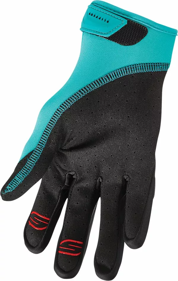 Gants de cross Slippery Circuit noir/aqua XL - vue 2