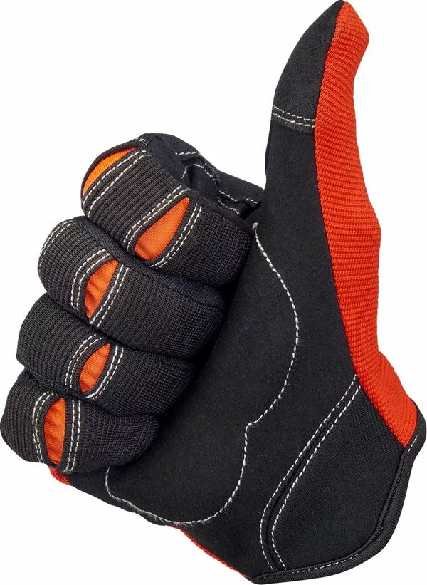 Gants de route Biltwell org/blk SM - vue 3