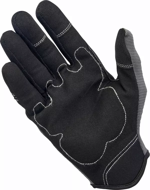 Gants moto Biltwell gris/noir LG - vue 2
