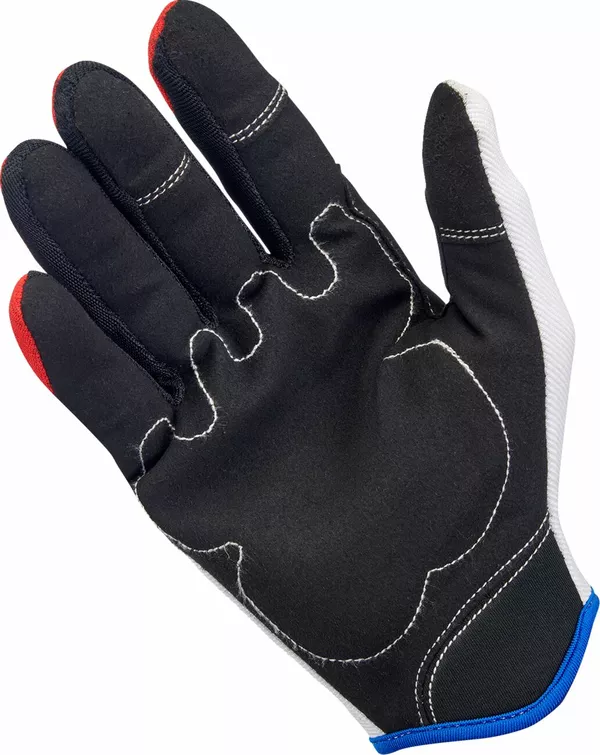 Gants moto BILTWELL rouge/blanc/bleu SM - vue 5