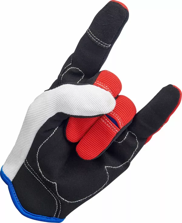 Gants de route Biltwell rouge/blanc/bleu XXL - vue 6