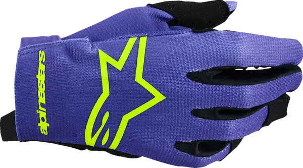 Gants Alpinestars Youth Radar Purple/Yellow