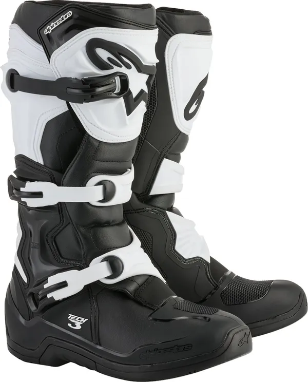 Botte Alpinestars Tech 3 noir/blanc 6