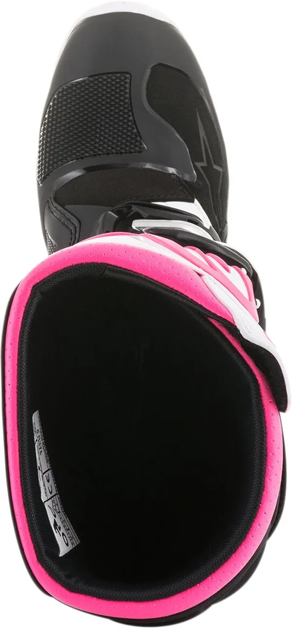 Botte ALPINESTARS Tech 3 noir/blanc/rose 7 - vue 2