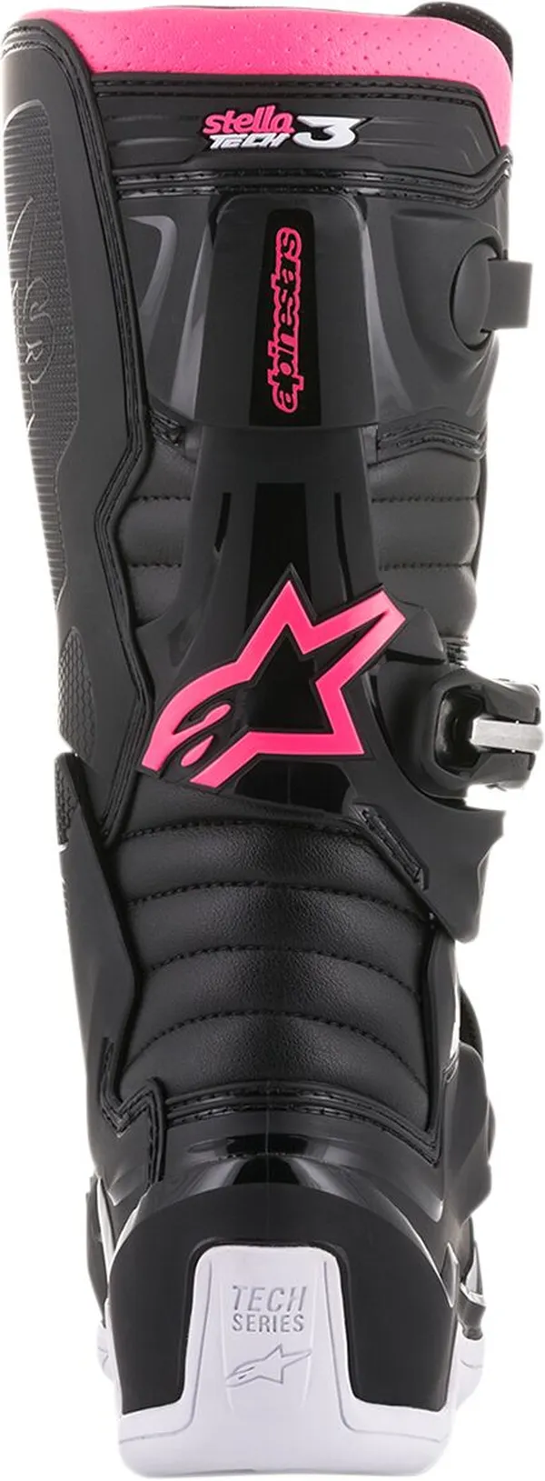Botte ALPINESTARS Tech 3 noir/blanc/rose 7 - vue 6