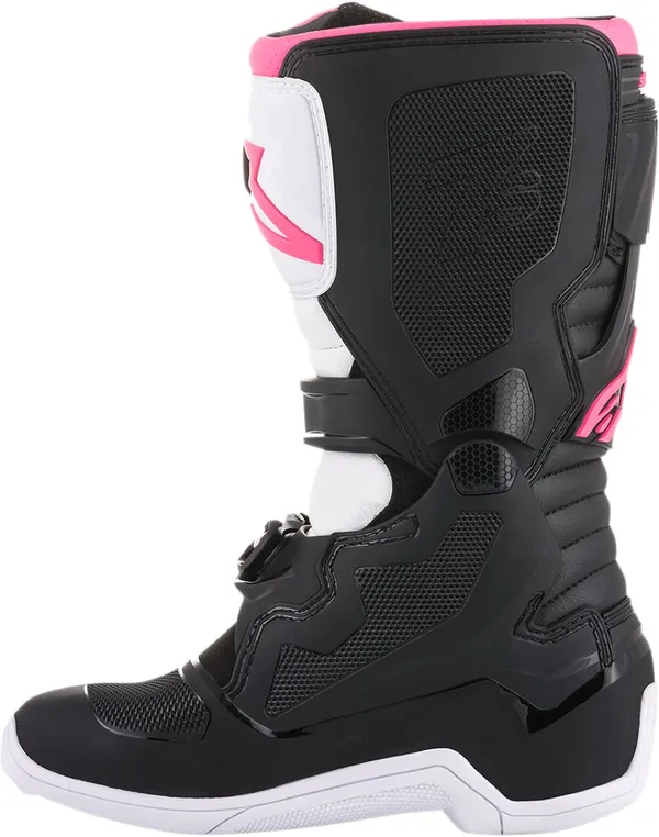 Botte ALPINESTARS Tech 3 noir/blanc/rose 7 - vue 7
