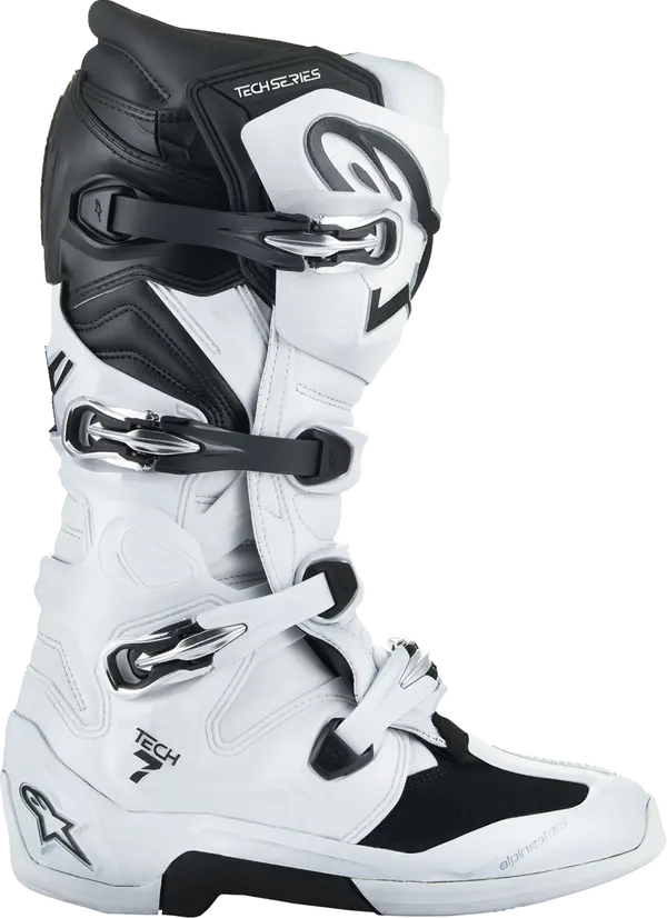 Bottes Alpinestars Tech 7 Blanc/Noir Taille 8 - vue 2