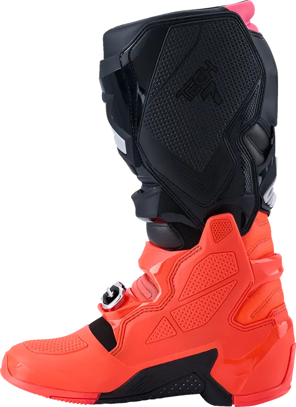 Bottes moto Alpinestars Tech 7 noir/rouge fluo rose 8 - vue 4