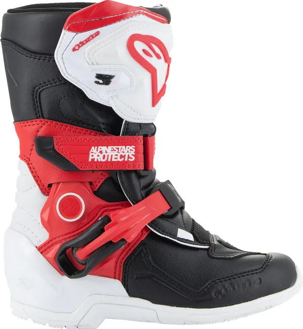 Alpinestars Boot T3S Kids Blanc/Noir/Rouge 10 - vue 7