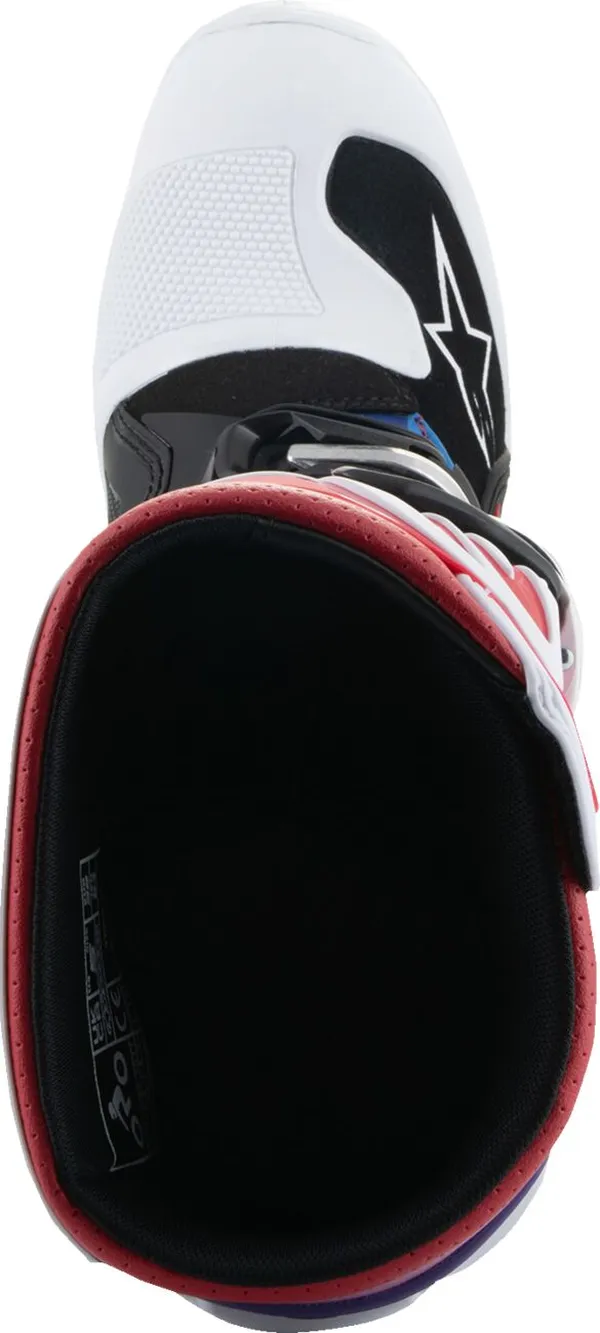 Bottes moto Alpinestars Tech 7S blanc/noir/arc-en-ciel taille 7 - vue 2