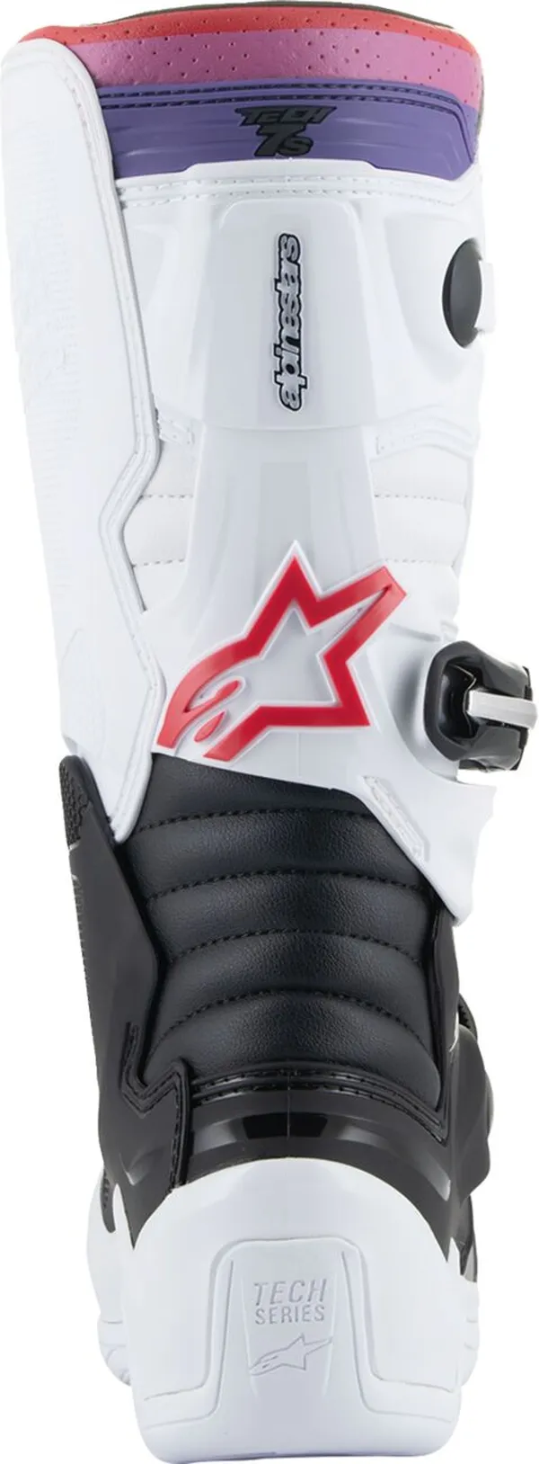 Bottes moto Alpinestars Tech 7S blanc/noir/arc-en-ciel taille 7 - vue 3