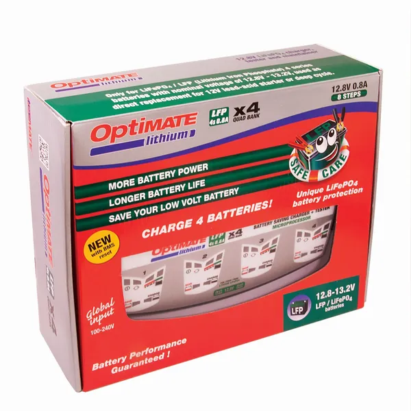 Chargeur de batterie Optimate Lithium 0,8A X4 TM-484 Pro TECMATE - vue 5
