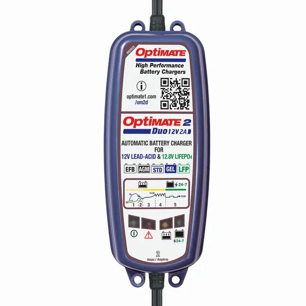 Chargeur de batterie OptiMate 2 Duo TM550 TECMATE - vue 3