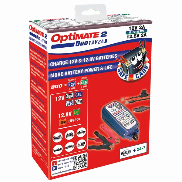 Chargeur de batterie OptiMate 2 Duo TM550 TECMATE - vue 6