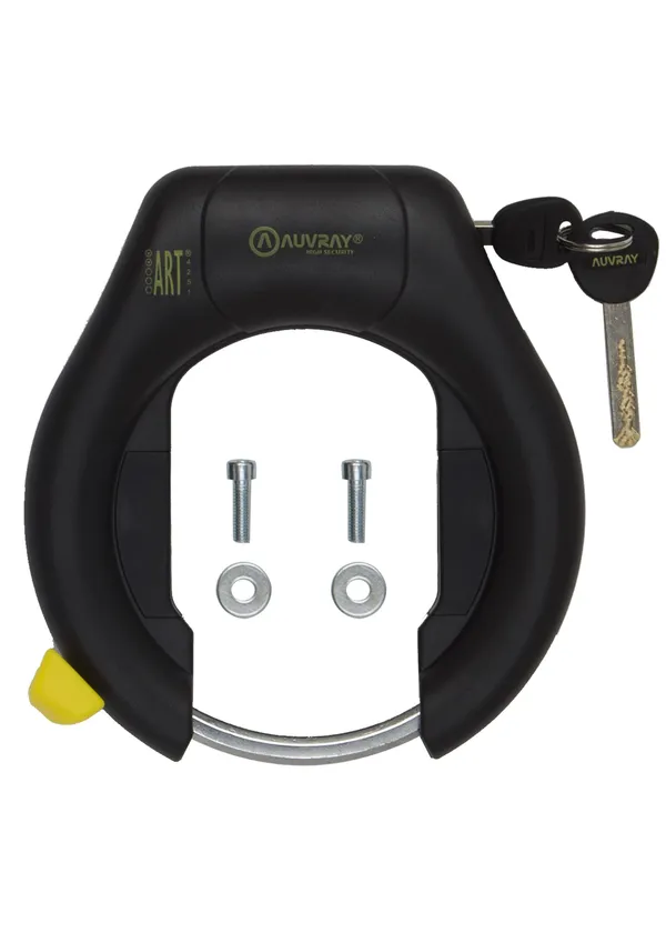 Antivol vélo fer à cheval Auvray Evolock noir (compatible plug ref 165378) niveau sécurité 6-10 - vue 2
