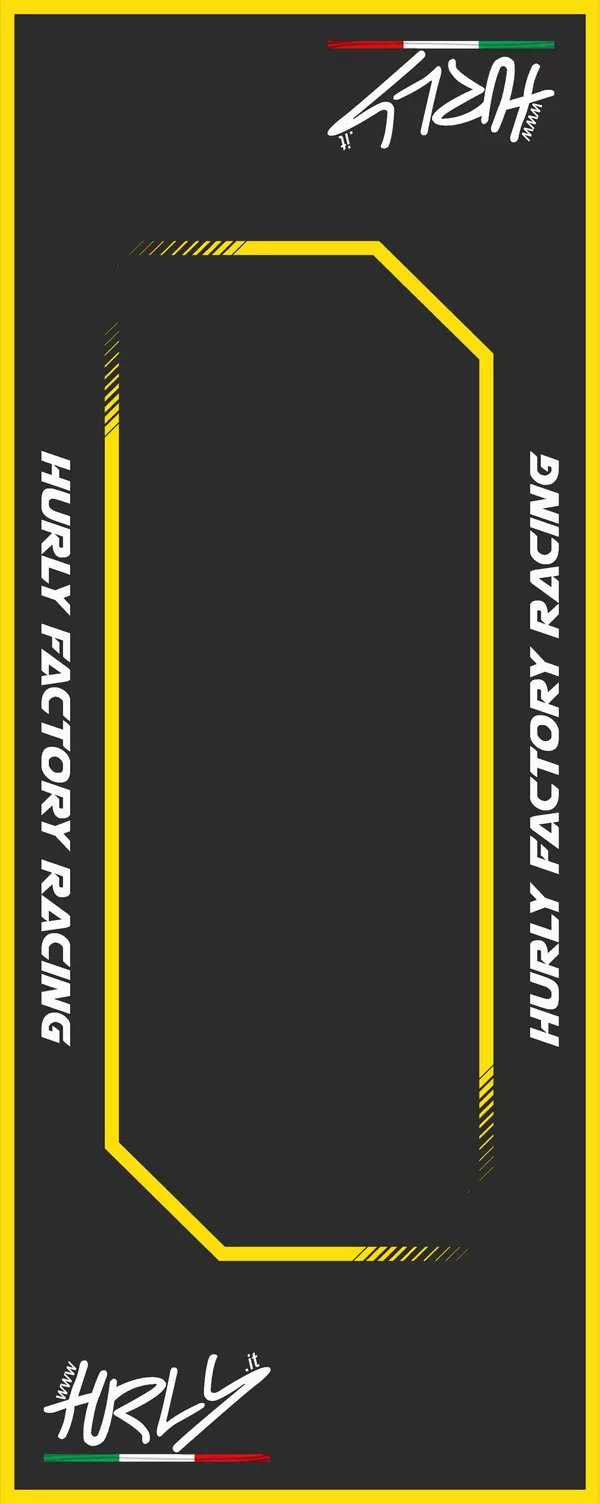 Tapis de guidon Hurly 53X100 jaune