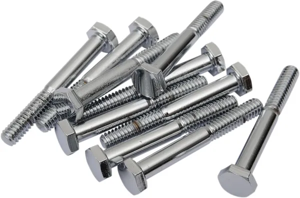 Vis hex tête plate chromée 1/4-20 x 2 1/4 DRAG SPECIALTIES