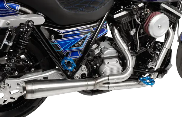 Protections latérales CVRS FXR 82-94 lisse Arlen Ness - vue 2