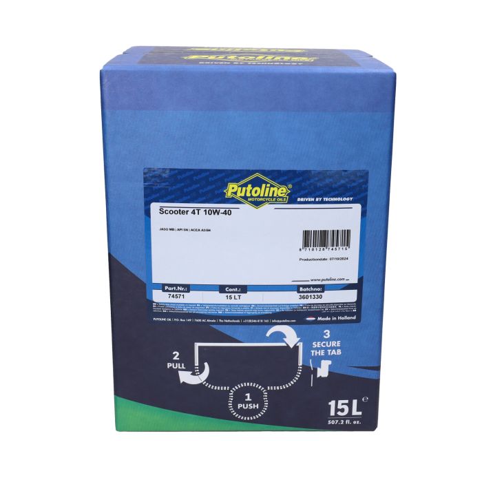 Huile moteur Putoline Scooter 4T 10W-40 bidon 20L - vue 4