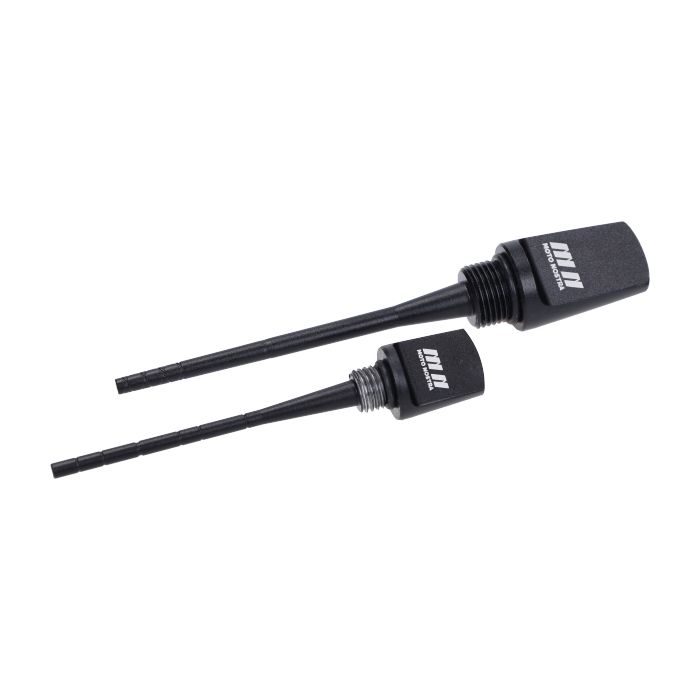 Jauge d'huile Moto-Nostra fixer aluminium noir mat gts 125cc, gts 250cc, gts 300, gtv, mp3, vespa mn1075mb=op=op - vue 3