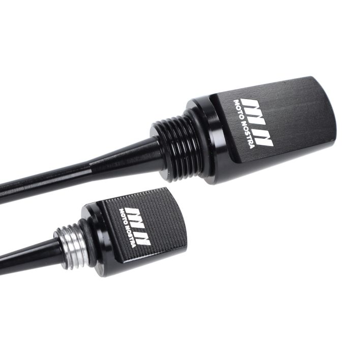 Jauge d'huile Moto-Nostra fixer aluminium noir mat gts 125cc, gts 250cc, gts 300, gtv, mp3, vespa mn1075mb=op=op - vue 5