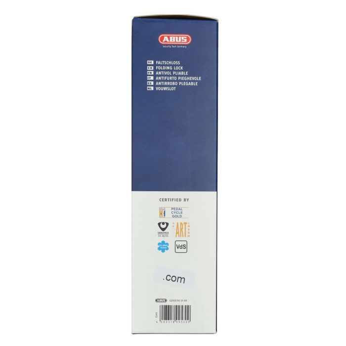 Serrure pliante Abus art 2 étoiles bordo 90cm fatbike 6200k/90 bk sh