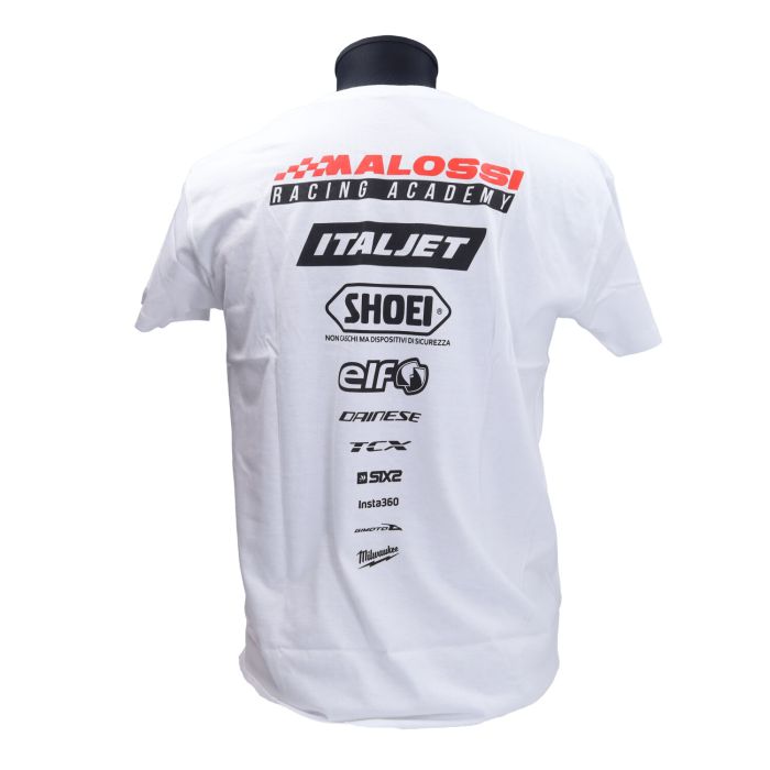 T-shirt Malossi course académie L blanc 4118950.w5 - vue 3