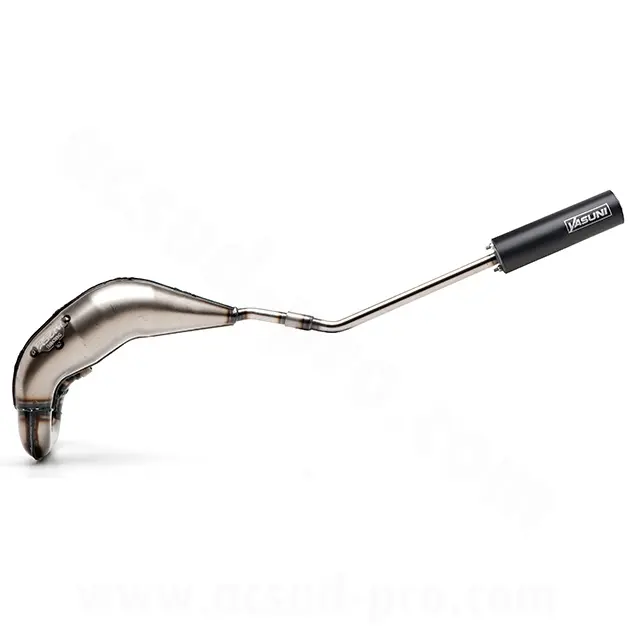 Pot d'échappement Yasuni passage haut-gauche DRD Racing Tub 230 TB silencieux alu noir Derbi Senda