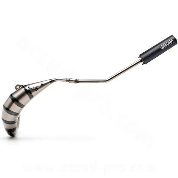 Auspufftopf Yasuni Hoch-/Linksauslass Cross HM Schalldämpfer max alu schwarz passend für Derbi Senda - DRD racing tub 233 TB