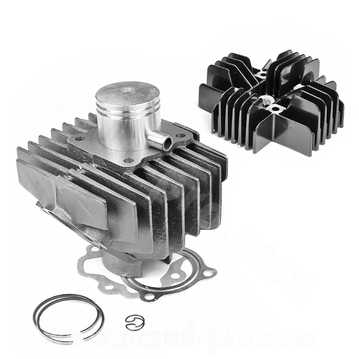 Haut moteur TNT fonte adaptable Yamaha PW 80 cc 2T Ø47 axe Ø12