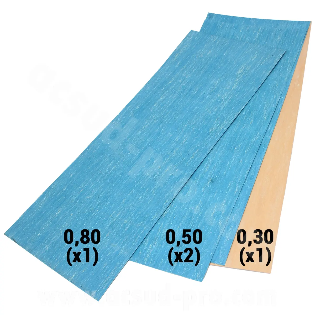 Joint feuille carton pressé Artein CS-4900 195X475 MM 4 feuilles épaisseur 1X0,30 + 2X0,50 + 1X0,80 MM