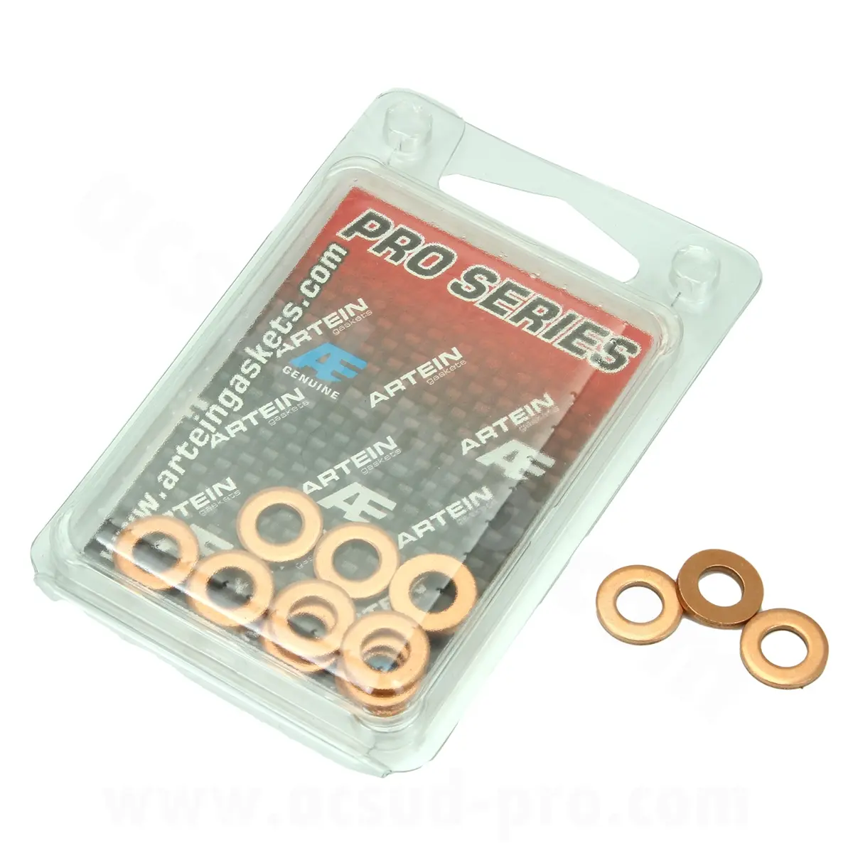 Kupferdichtscheibe Ölablass ARTEIN flach 6 x 12 x 1,50 mm - Blister 10 Stück