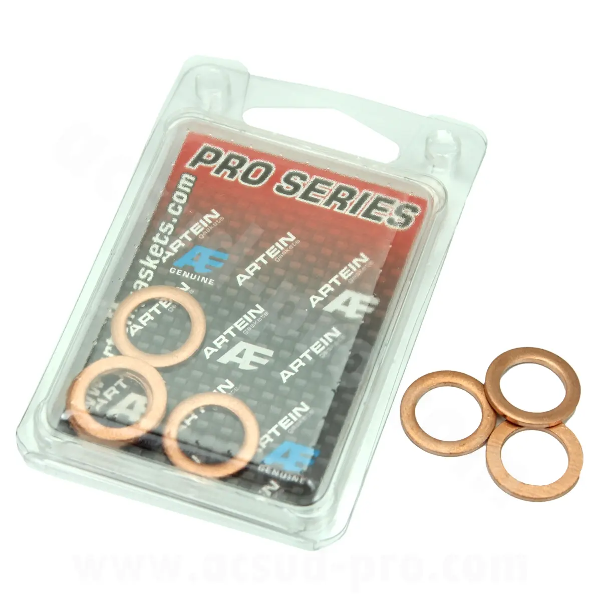 Kupfer-Dichtscheibe für Ölablass flach Ø 12 x 18 x 1,50 mm (Blister 10 Stück)