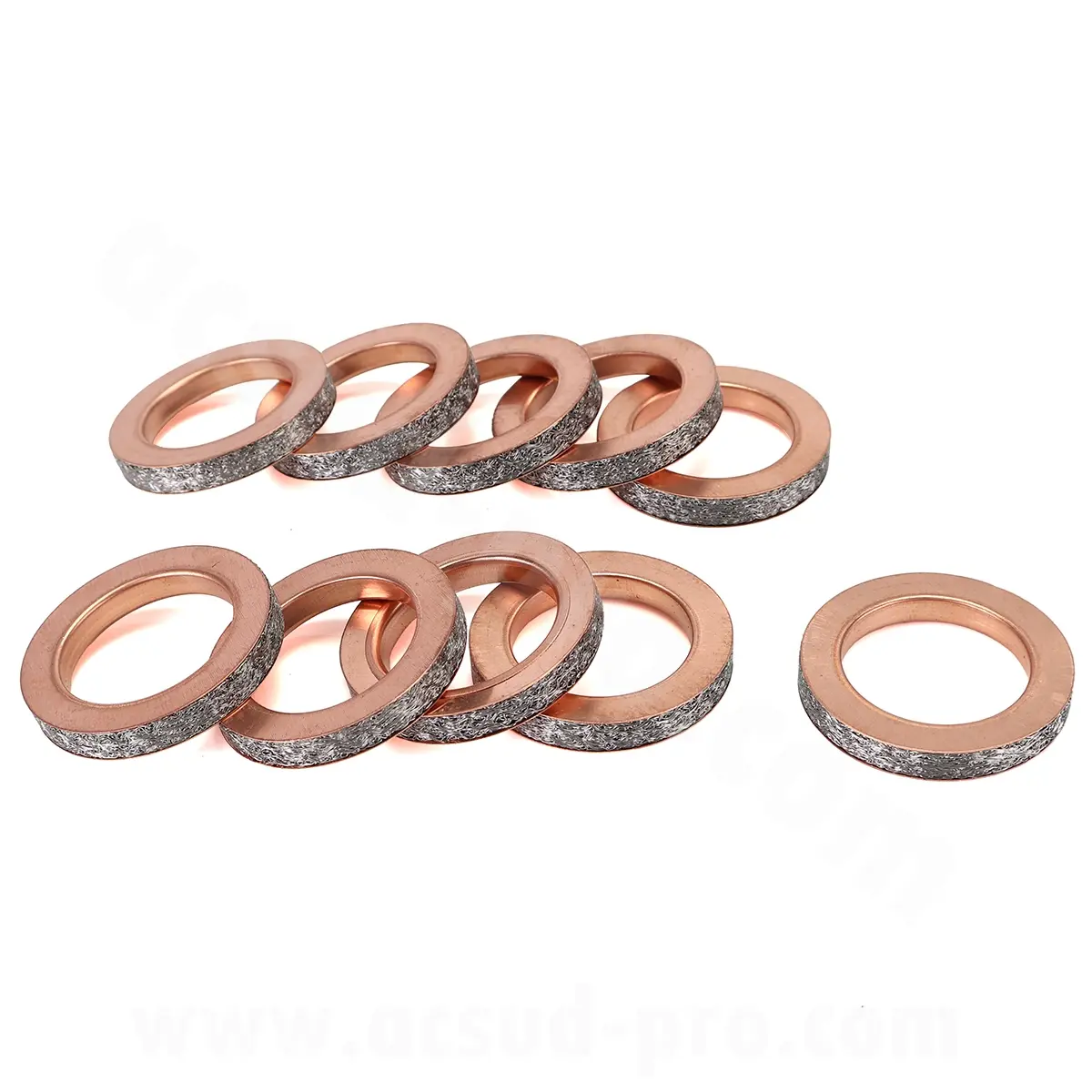 Joints pot d'echappement maxiscooter adapt. yamaha NMAX 125-150 cc / MT 125 / yzfr 125 cc / XMAX 125 cc 2021-2024 / tricity 125 cc (OEM : 2dp-e4613-00 / bk7-e4613-00) ( vendu par 10 pieces)