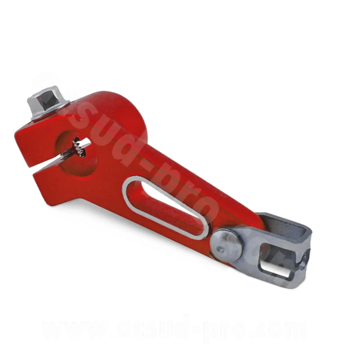 Bielette commande embrayage alu rouge anodisé Derbi 50 Senda / Gilera 50 SMT