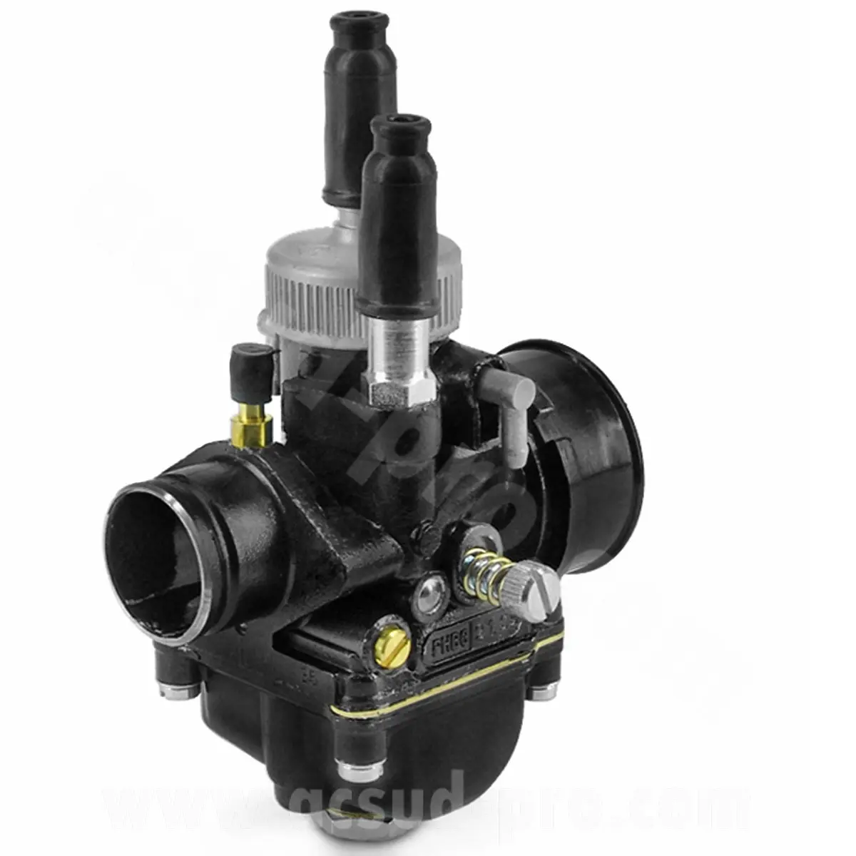 キャブレター Dellorto PHBG 21 DS Racing フレキシブルマウント オイル潤滑 負圧式チョーク ケーブル付き 品番 2696