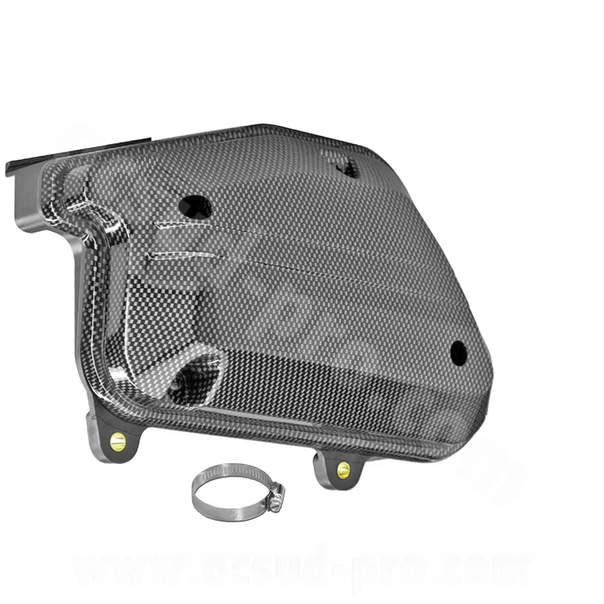 Kompletter Luftfilterkasten Adapt. MBK 50 Booster 1990-2003 / Stunt 1990-2003 / Yamaha 50 BWS 1990-2003 Carbon-Imitat (OEM: 3aa-e4400-00)