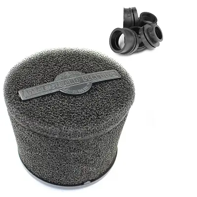 فلتر هواء Marchald Power Filter أسود الطول 95 مم / قطر التوصيل 28-32-36-39-43 مم