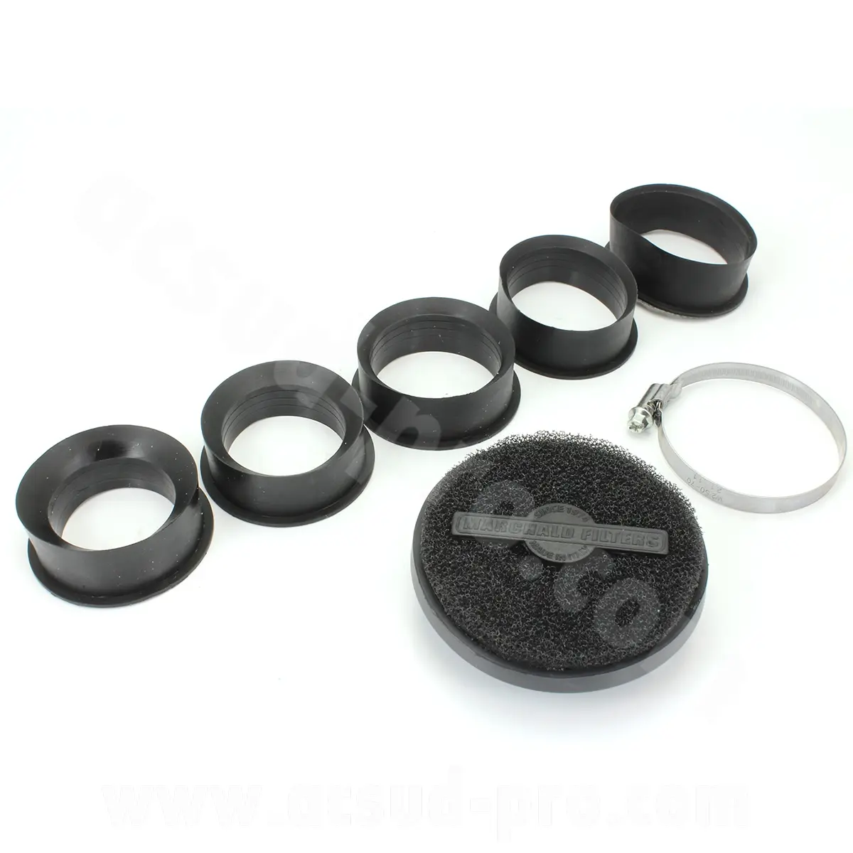 Въздушен филтър Marchald Power Filter черен L 40 mm Ø 46-49-52-55-58-62 mm ъгъл 0°