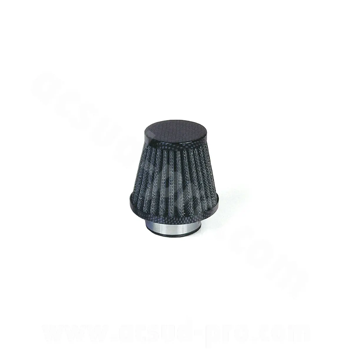 Filtre à air TNT type KN droit Ø28/35 imitation carbone