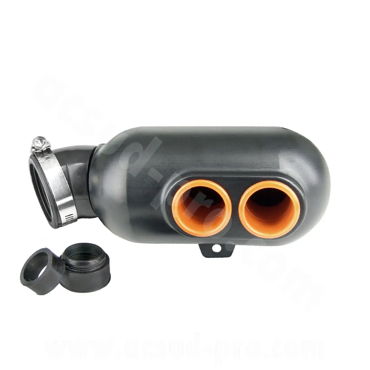 Boîte à air Carenzi universelle noire type karting Ø45MM / Ø35MM