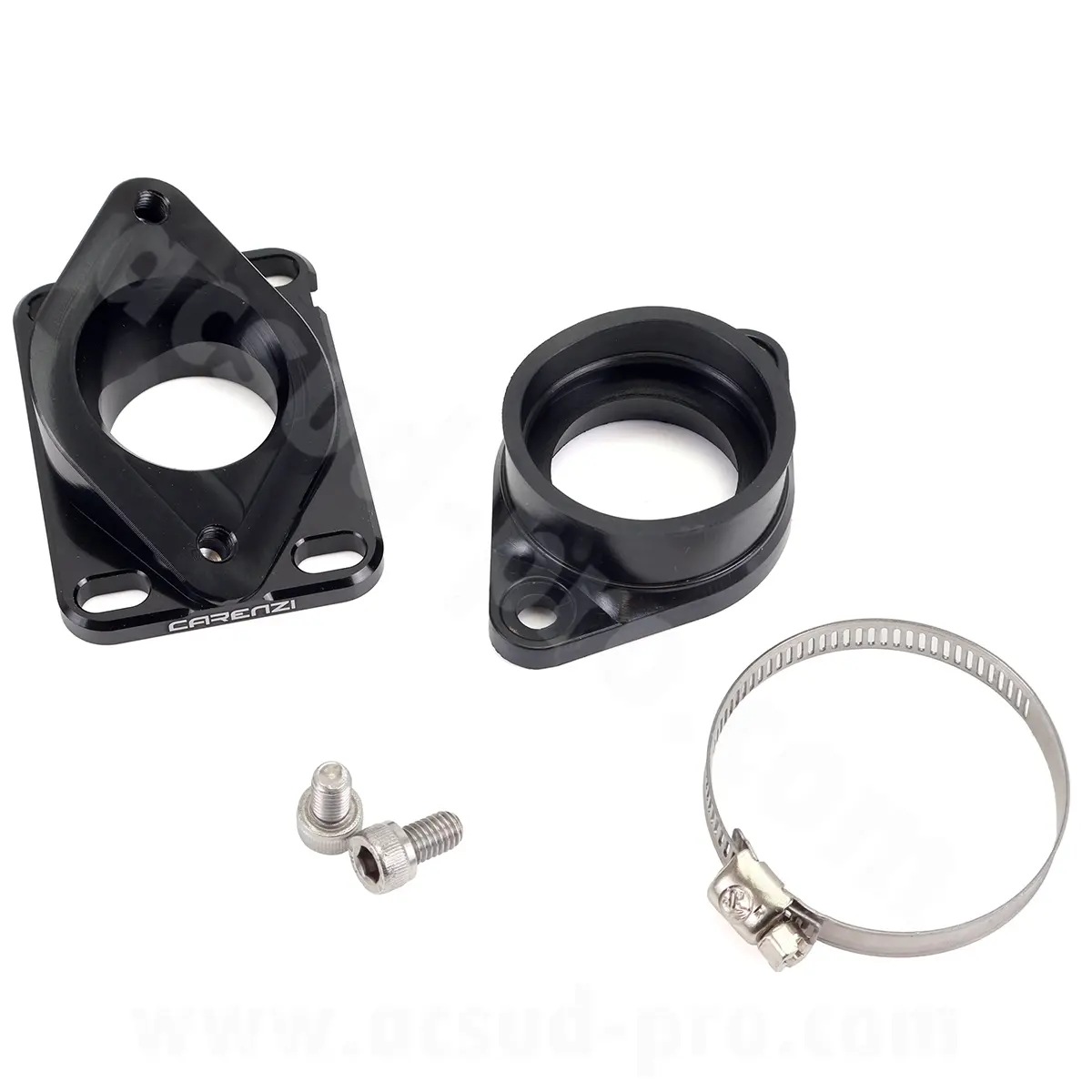 Kit pipe admission racing Carenzi 30-34 mm adapt. Derbi / AM6 carburateur PWK 30 mm