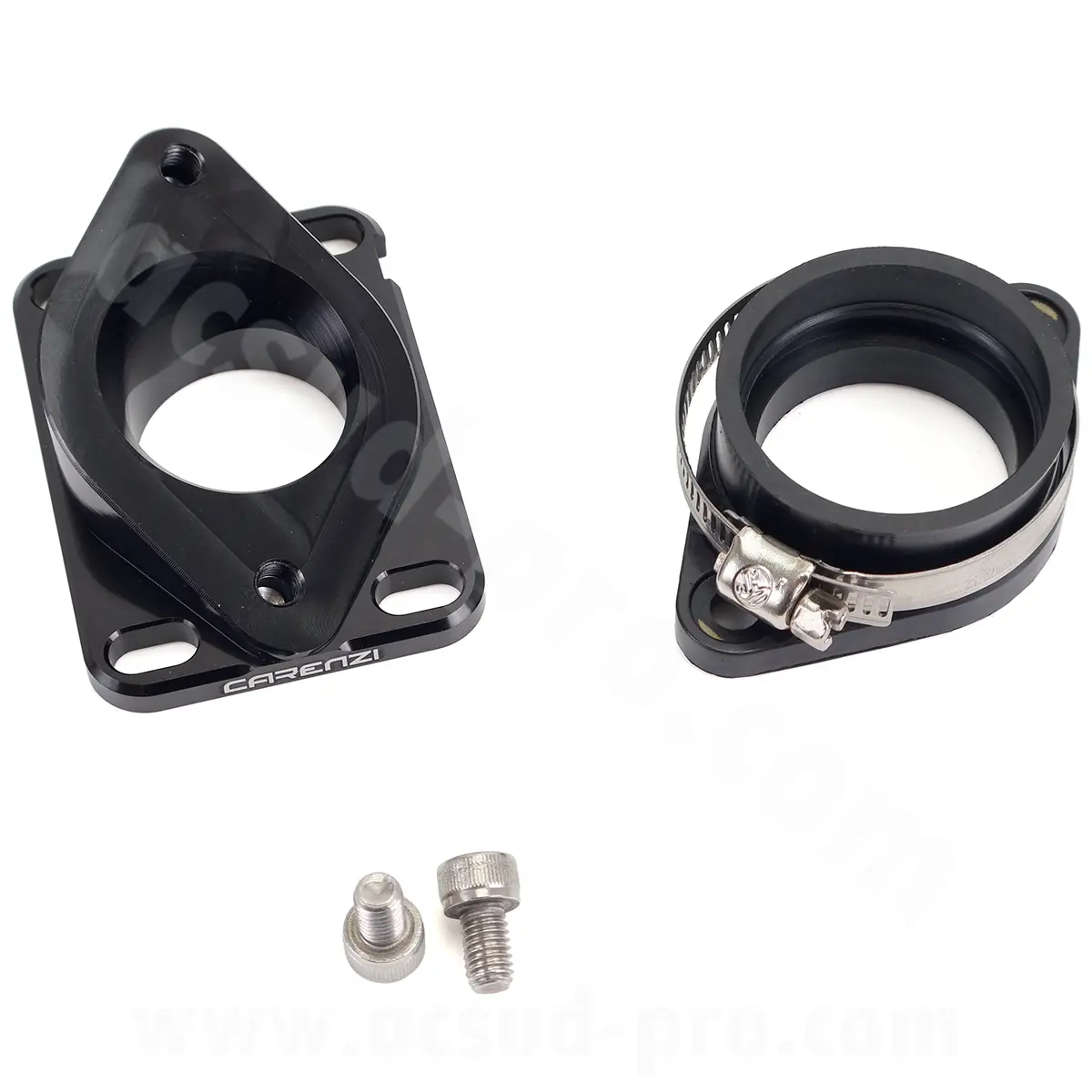 Ansaugstutzen-Set Racing Carenzi 30-34 mm anpassbar Derbi AM6 Vergaser PWK 34 mm