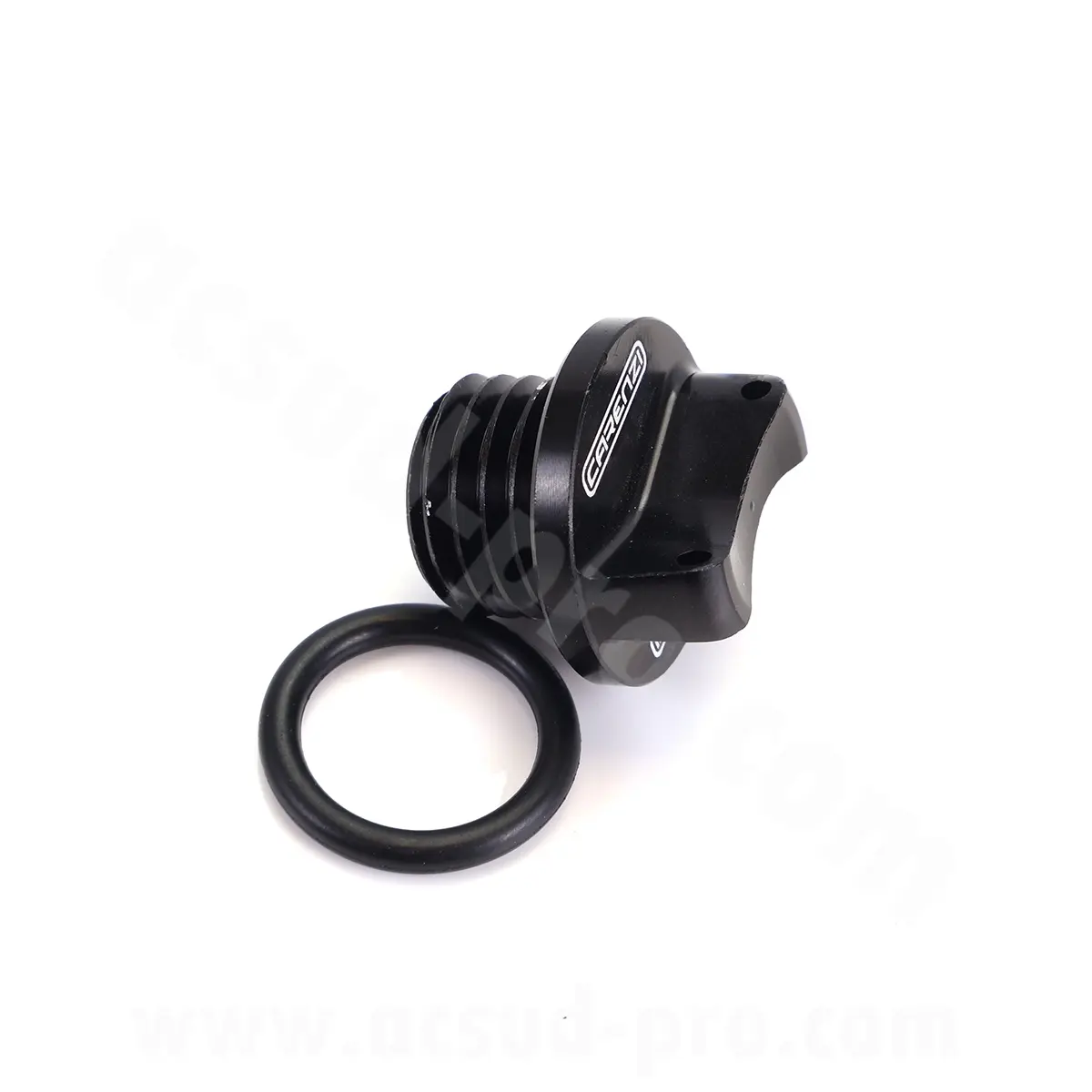 Tapón de aceite de caja Carenzi aluminio CNC adaptado AM6 CPI negro