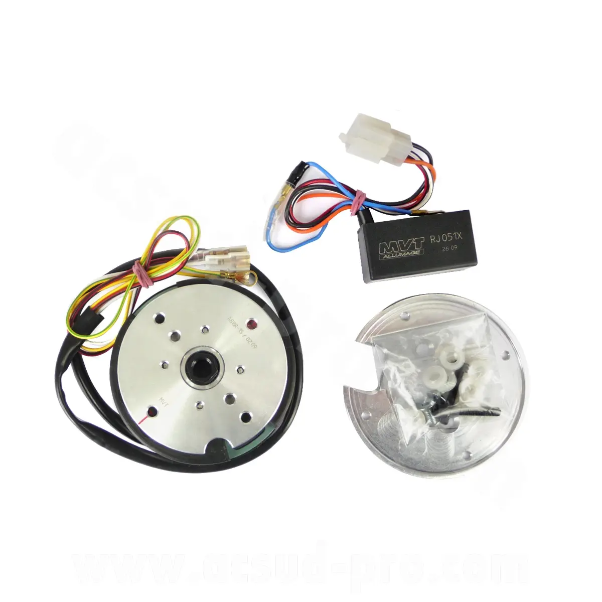 MVT Premium elektronische Zündung interner Rotor analog variabel mit Licht für Derbi Start 3 Variant